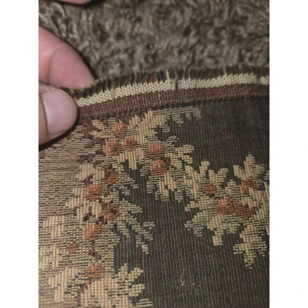 Vintage Belgian Jacquard Wall Tapestry Venetian Masquerade Scene 53x18
